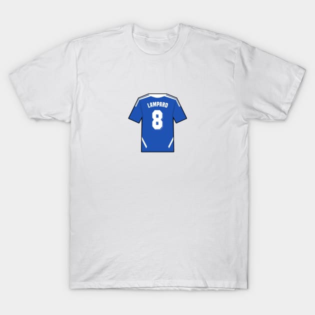 Lampard Chelsea 11/12 UCL Winner Jersey T-Shirt by Footscore